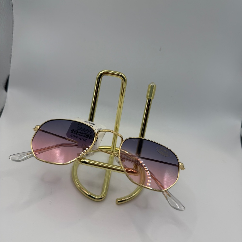 Gold and Pink Sunglasses